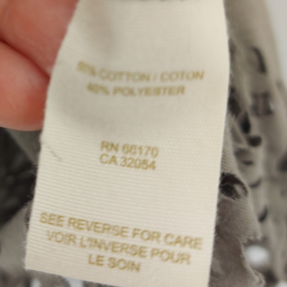 Free People Bohemian smocked Lazer cut out tank top with beading - Picture 5 of 6